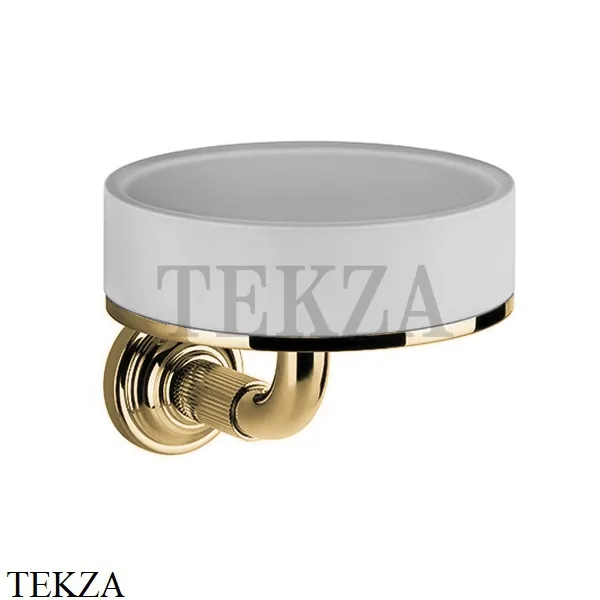 Gessi VENTI20 Мыльница настенная белая 65401-727, Brushed Brass