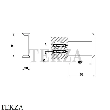 Gessi ELEGANZA Крючок для халата и полотенец 46521-030, Copper глянец