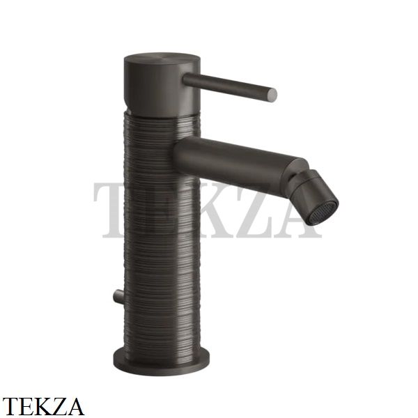 Gessi 316 TRAME Смеситель для биде, с донным клапаном 54307-707, Black Metal Brushed