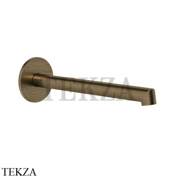 Gessi Ingranaggio-Anello Излив для раковины настенный, длинный 63404-713, Antique Brass