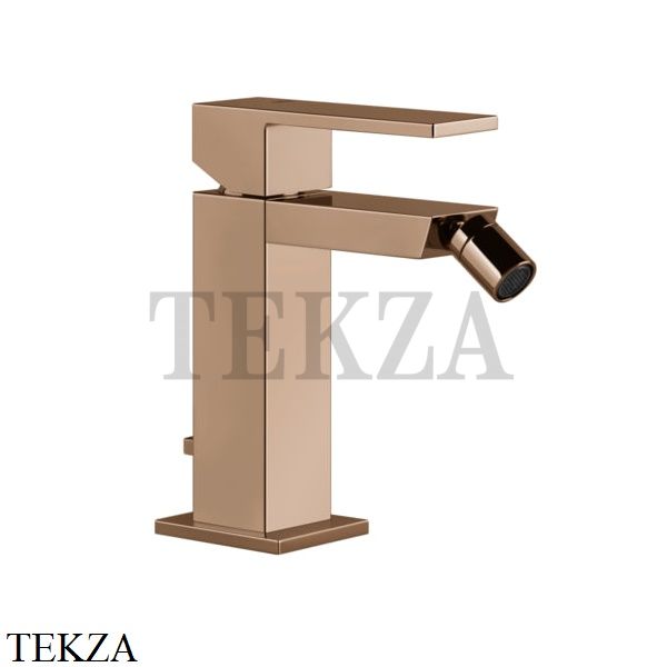 Gessi Rettangolo Смеситель для биде, с донным клапаном 20007-030, Copper глянец