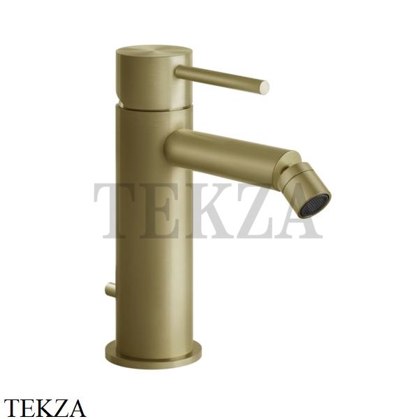 Gessi 316 FLESSA Смеситель для биде, с донным клапаном 54007-727, Brushed Brass