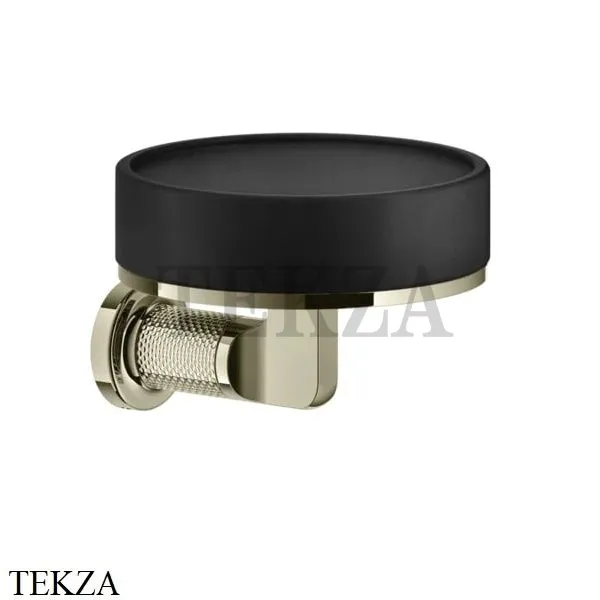 Gessi INCISO accessories Мыльница настенная, композит черный 58502-720, Nickel PVD