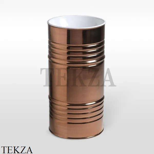 Kerasan Artwork Раковина свободностоящая BARREL, слив в стену, 474380 Bianco-oro rosa