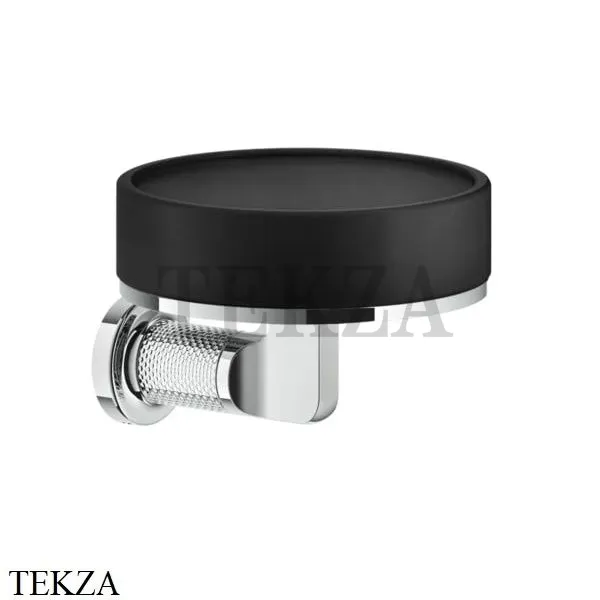 Gessi INCISO accessories Мыльница настенная, композит черный 58502-031, хром глянец