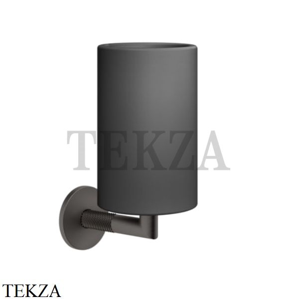 Gessi ANELLO Стакан настенный, композит черный 63708-707, Black Metal Brushed