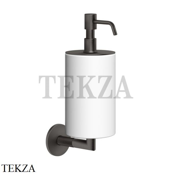 Gessi ANELLO Дозатор для жидкого мыла настенный, композит белый 63713-707, Black Metal Brushed