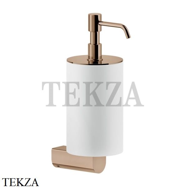 Gessi RILIEVO Дозатор для жидкого мыла, композит белый 59513-030, Copper глянец