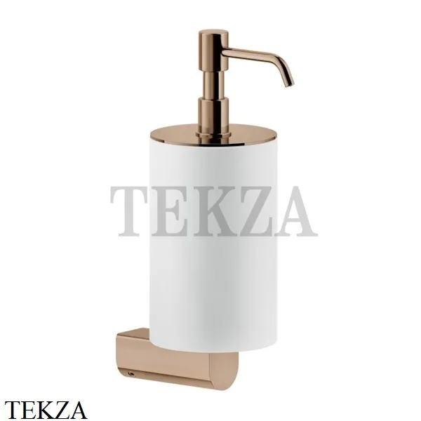 Gessi RILIEVO Дозатор для жидкого мыла, композит белый 59513-030, Copper глянец