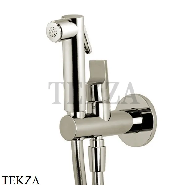 FIMA Carlo Frattini Collettivita Гигиенический душ WC, смеситель, шланг 120 см F2320/1NSN, Brushed nickel