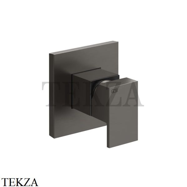 Gessi Rettangolo Смеситель для излива и душа, внешняя часть 20119-707, Black Metal Brushed