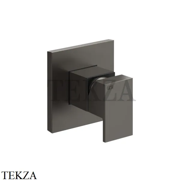 Gessi Rettangolo Смеситель для излива и душа, внешняя часть 20119-707, Black Metal Brushed