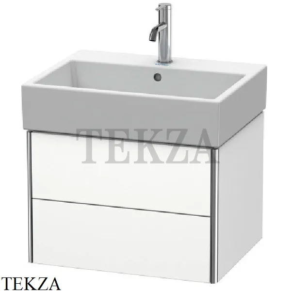 Duravit XSquare Тумба подвесная под раковину XS419301818, 2 выдвижных ящика, белый матовый