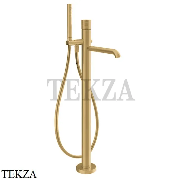 Gessi Habito CESELLO Смеситель для ванны напольный, внешняя часть 70428-727, Brushed Brass