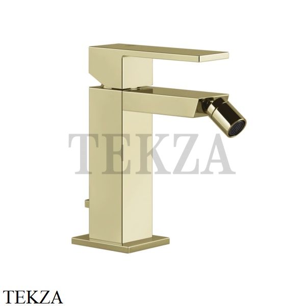 Gessi Rettangolo Смеситель для биде, с донным клапаном 20007-710, Brass PVD