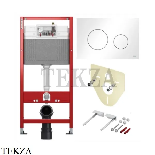 TECEbase Комплект инсталляции Base 2.0 для подвесного унитаза K440920, клавиша белый глянец TECEloop 2.0