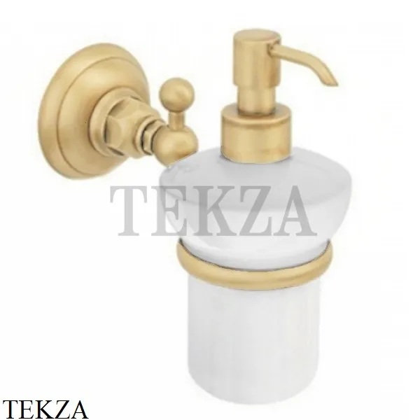 Nicolazzi CLASSICI Дозатор для мыла, керамика белая 1489OS, Brushed brass