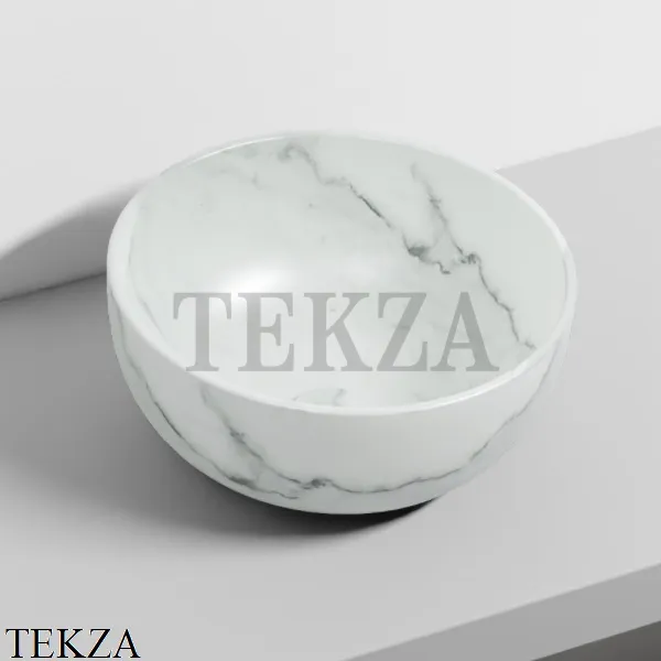 Cielo SHUI Раковина накладная, без перелива SHBA40 CS, Carrara statuario