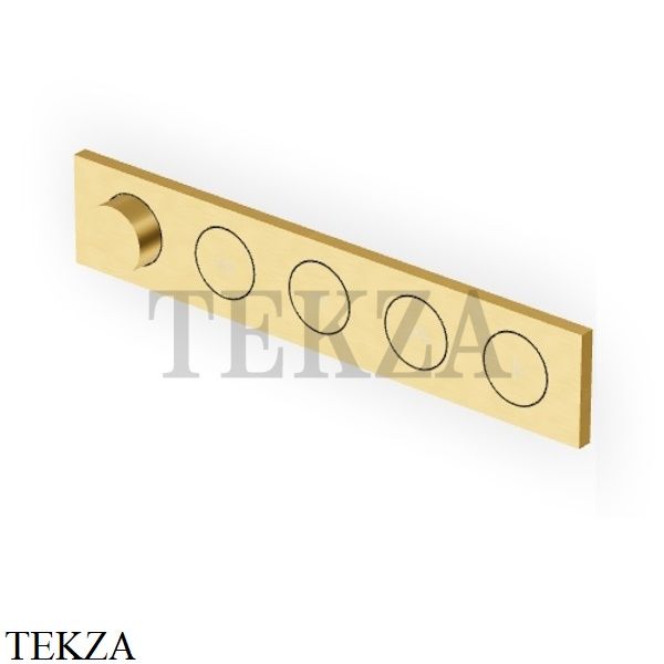 Zucchetti Hoop Термостат для душа на 4 потока, внешняя часть ZHO784.P41, brushed gold PVD