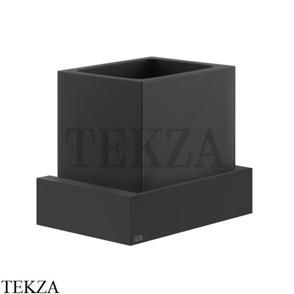 Gessi Rettangolo Стакан для щеток настенный, композит черный 20808-099, Black XL