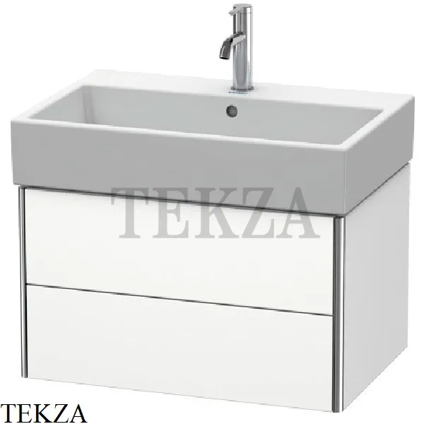 Duravit XSquare Тумба подвесная под раковину XS419401818, 2 выдвижных ящика, белый матовый