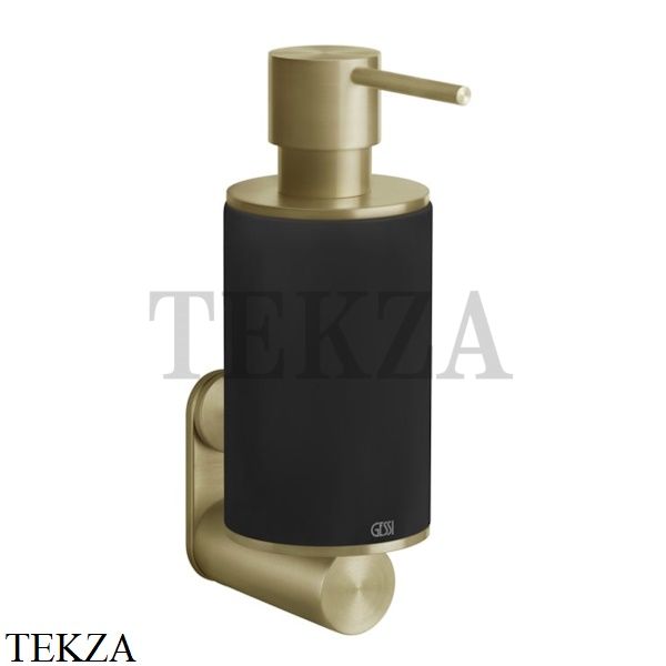 Gessi 316 ACCESSORIES Дозатор для жидкого мыла или лосьона, композит черный 54714-727, Brushed Brass