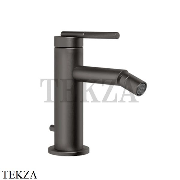 Gessi INGRANAGGIO Смеситель для биде, с донным клапаном 63507-707, Black Metal Brushed