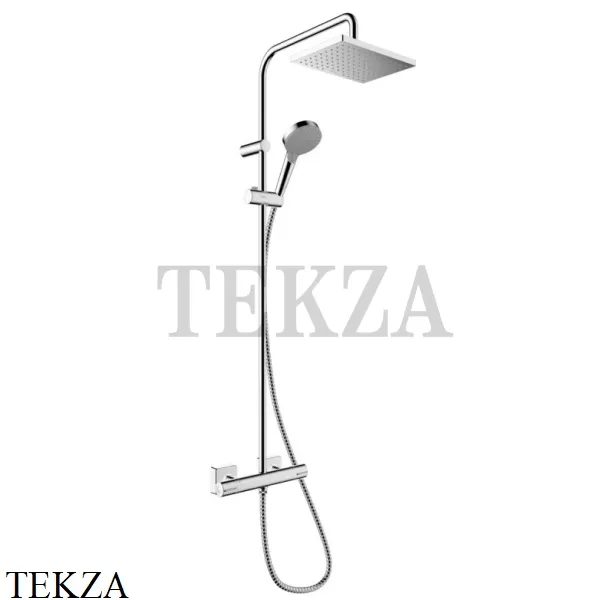 Hansgrohe Vernis Shape Душевая система 1jet c термостатом 26286000, хром глянец