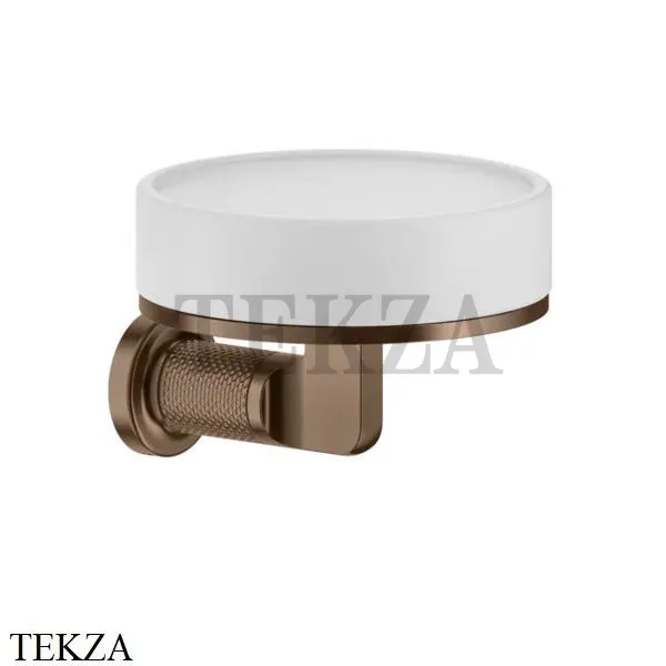 Gessi INCISO accessories Мыльница настенная, композит белый 58501-708, Copper Brushed