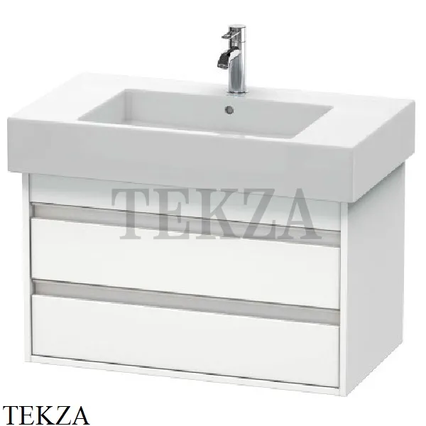 Duravit Ketho Тумба подвесная под раковину KT664001818, 2 выдвижных ящика, белый матовый