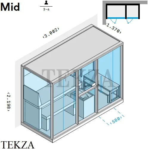 Effegibi MID Комплекс сауна/хаммам с душем в левый угол LO70010002