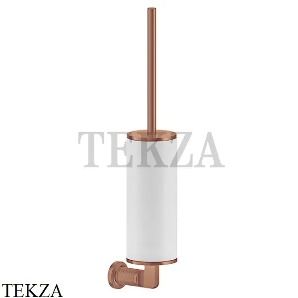 Gessi INCISO accessories Туалетный ершик настенный, белый 58519-030, Copper глянец