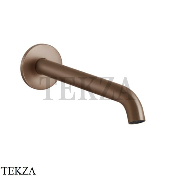 Gessi 316 FLESSA Излив для раковины настенный длинный 54110-708, Copper Brushed