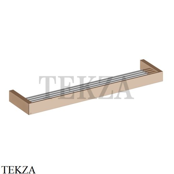 Gessi Rettangolo Решетка-полка в душевую зону 60 см 20949-030, Copper глянец PVD