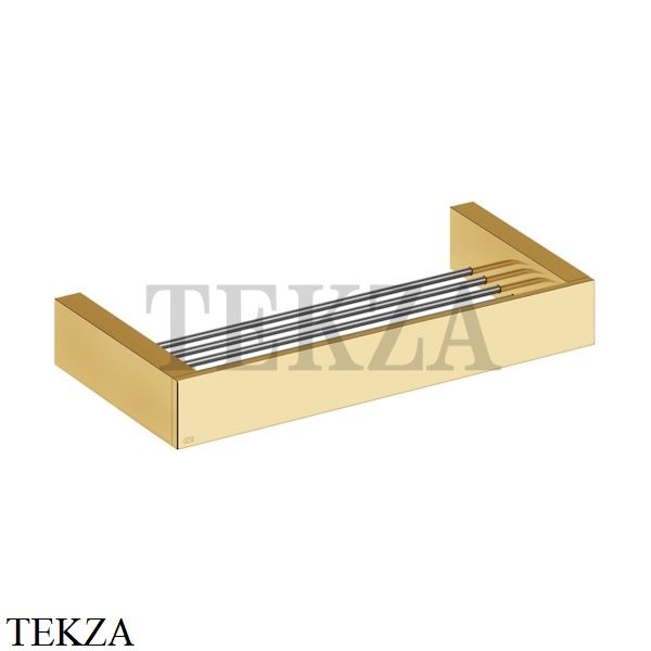 Gessi Rettangolo Решетка-полка в душевую зону 30 см 20947-080, Gold CCP