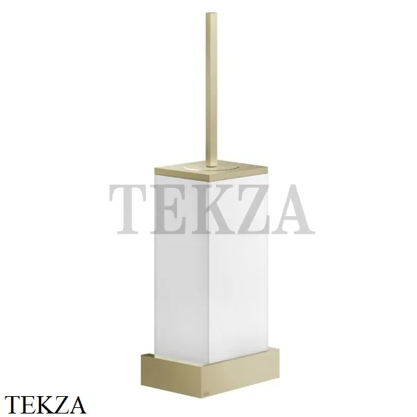 Gessi Rettangolo Ёршик подвесной, композит белый 20819-727, Brushed Brass PVD