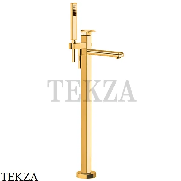 Gessi ELEGANZA Смеситель для ванны с гарнитуром, внешняя часть 46131-080, Gold CCP