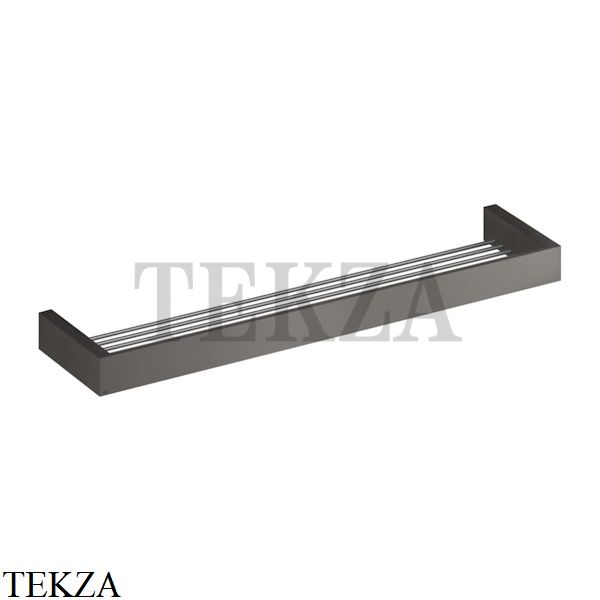 Gessi Rettangolo Решетка-полка в душевую зону 60 см 20949-707, Black Metal Brushed PVD