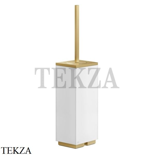 Gessi Rettangolo Ёршик напольный, композит белый 20843-087, Gold Brushed CCP