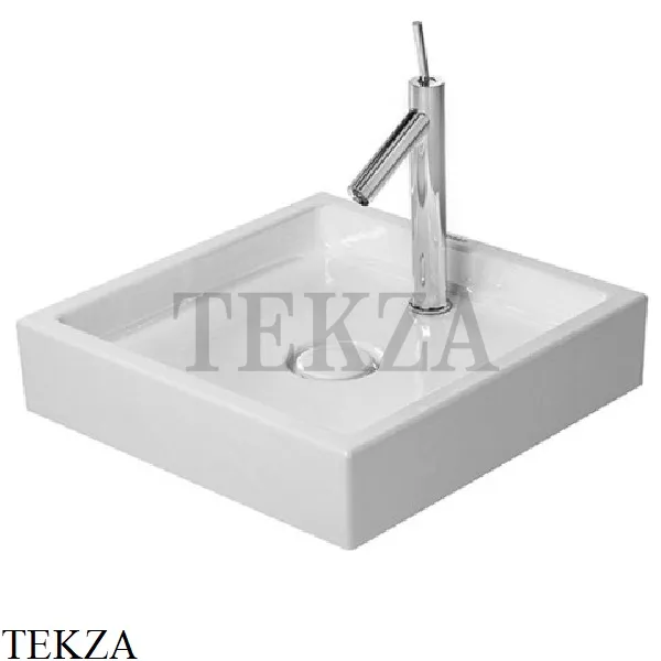 Duravit Starck 1 Раковина накладная без перелива 0387470027, белый глянец