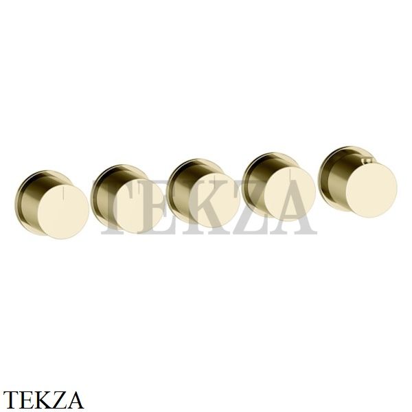 Gessi Habito Bath-shower Термостат на 4 потока, внешняя часть 63438-710, Brass PVD