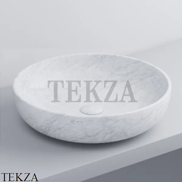 Cielo SHUI Раковина круглая накладная, без перелива SHBA45 CS, Carrara statuario