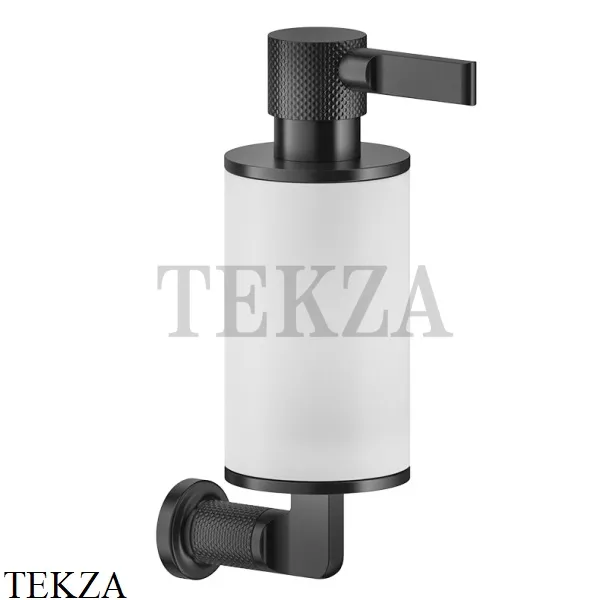 Gessi INCISO accessories Дозатор для жидкого мыла или лосьона, белый 58513-707, Black Metal Brushed