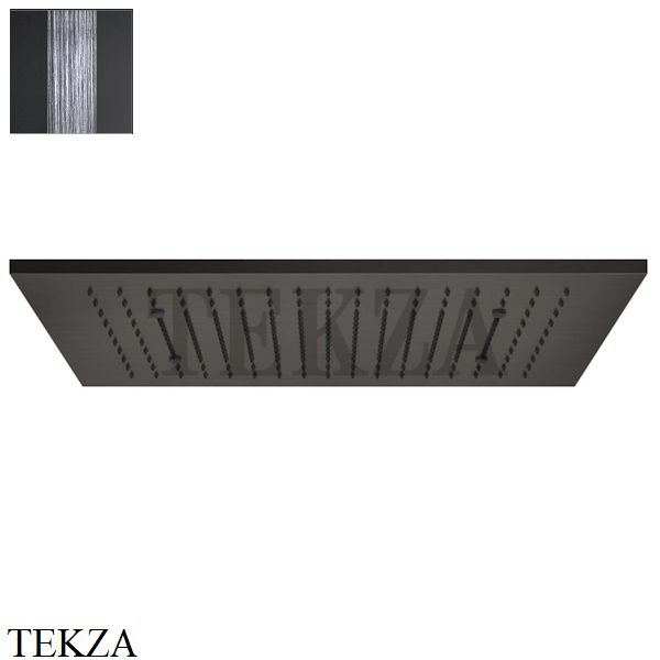 Gessi MINIMALI Накладная душевая панель 500x350, 1 функция 57006-707, Black Metal Brushed