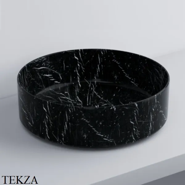 Cielo SHUI Comfort Раковина накладная круглая, без перелива SHCOLAT40 NQ, Nero marquina