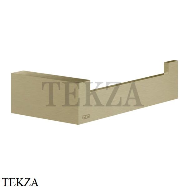 Gessi Rettangolo Держатель туалетной бумаги без крышки 20855-727, Brushed Brass