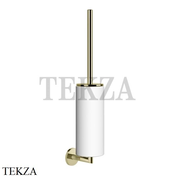 Gessi ANELLO Туалетный ершик настенный, композит белый 63719-710, Brass PVD