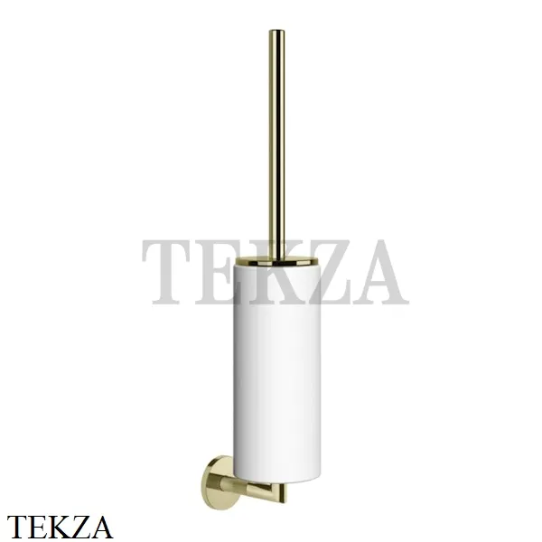 Gessi ANELLO Туалетный ершик настенный, композит белый 63719-710, Brass PVD