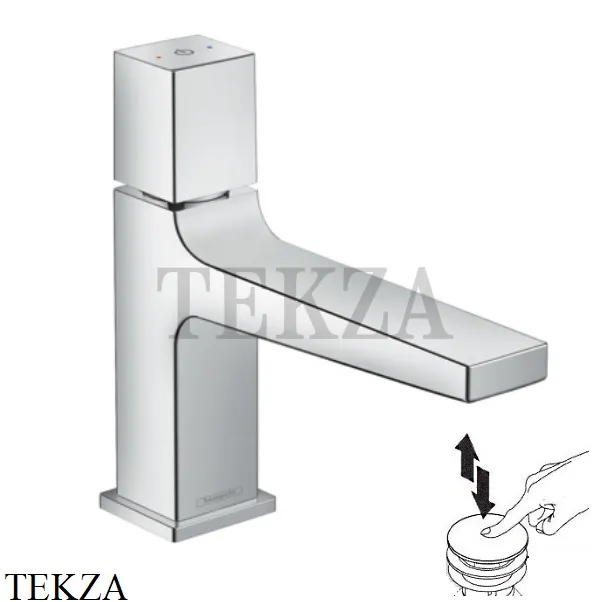 Hansgrohe Metropol Смеситель для раковины 100 Select, с донным клапаном Push-Open 32570000, хром глянец