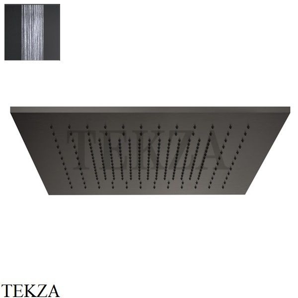 Gessi MINIMALI Накладная душевая панель 500x500, 1 функция 57012-707, Black Metal Brushed